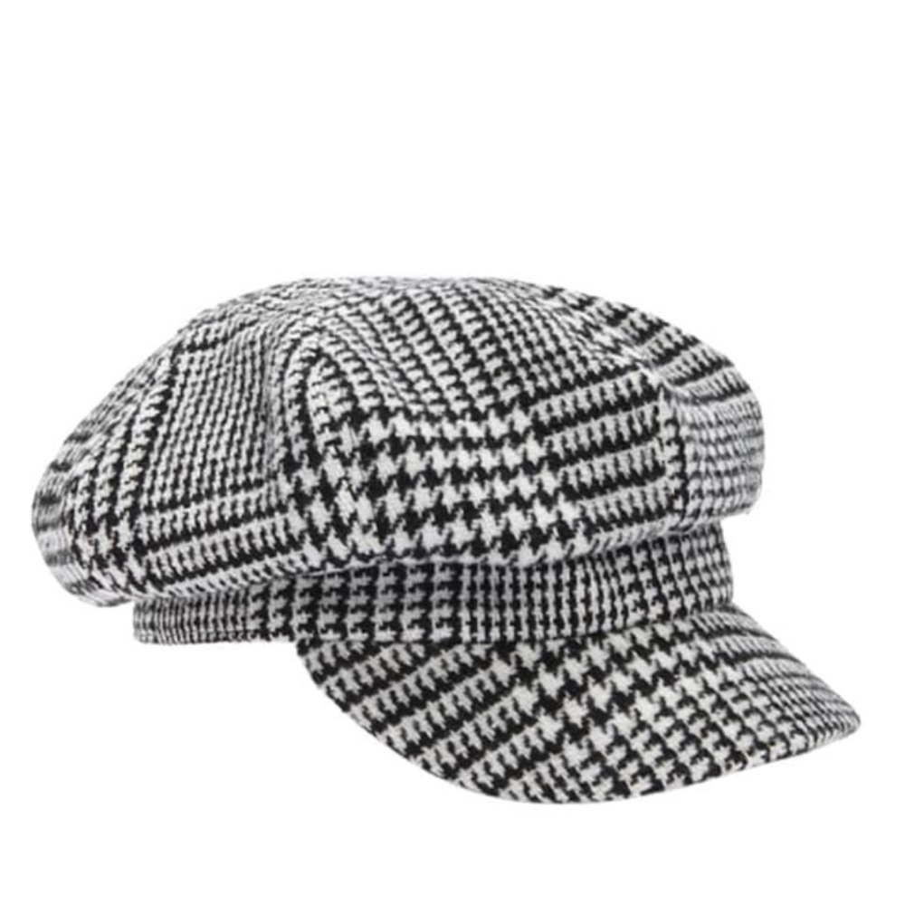 Houndstooth Cabby Hat